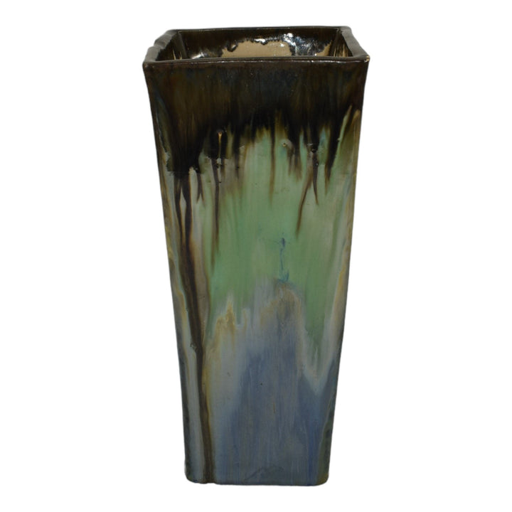 Fulper Prang 1913-17 Arts And Crafts Pottery Flambe Drip Glaze Ceramic Vase - Just Art Pottery