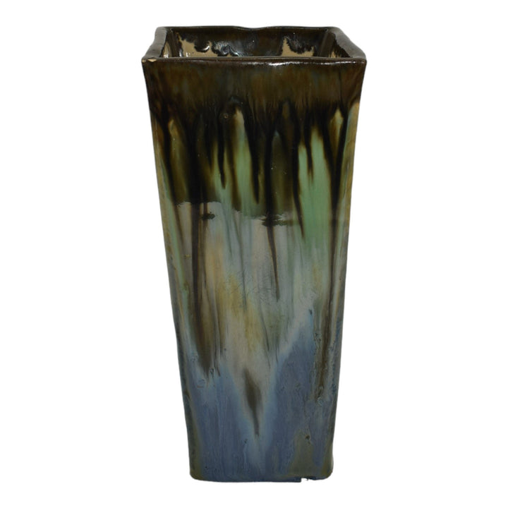 Fulper Prang 1913-17 Arts And Crafts Pottery Flambe Drip Glaze Ceramic Vase