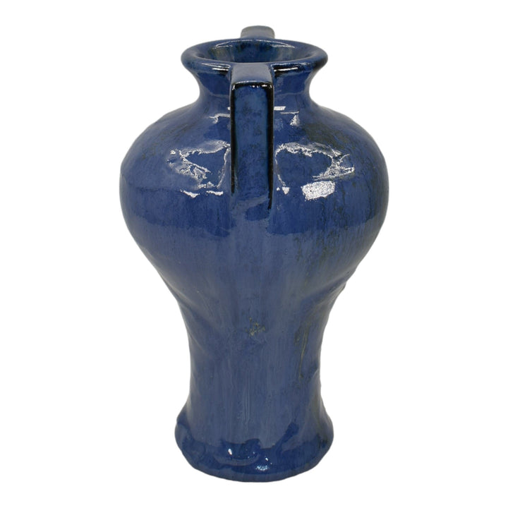 Fulper 1917-27 Vintage Arts And Crafts Pottery Blue Flambe Ceramic Vase 645