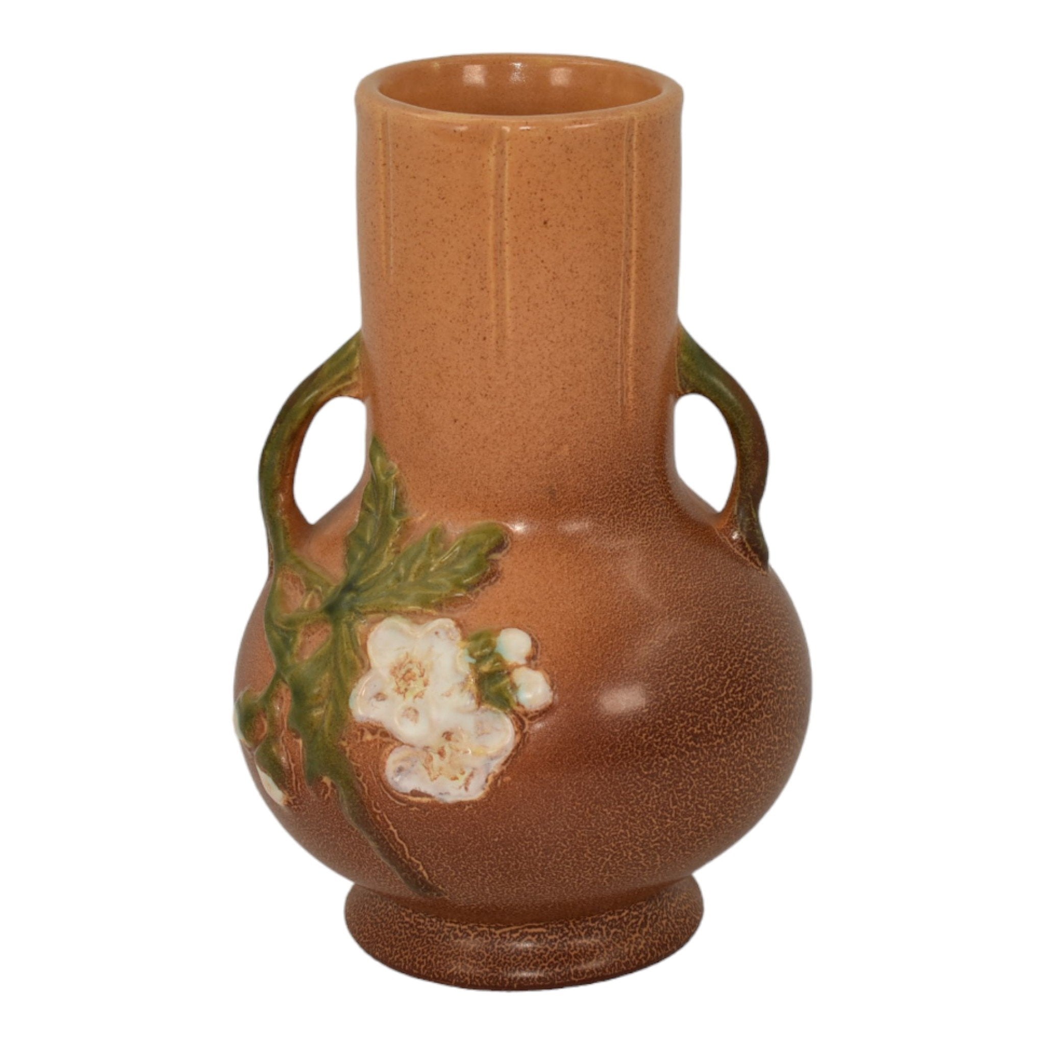 Weller Gloria 1930s Vintage Art Deco Pottery Brown Handled Ceramic