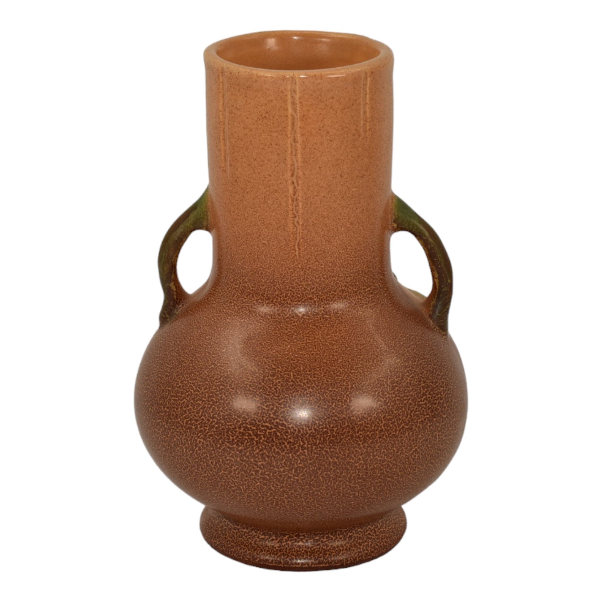 Weller Gloria 1930s Vintage Art Deco Pottery Brown Handled Ceramic