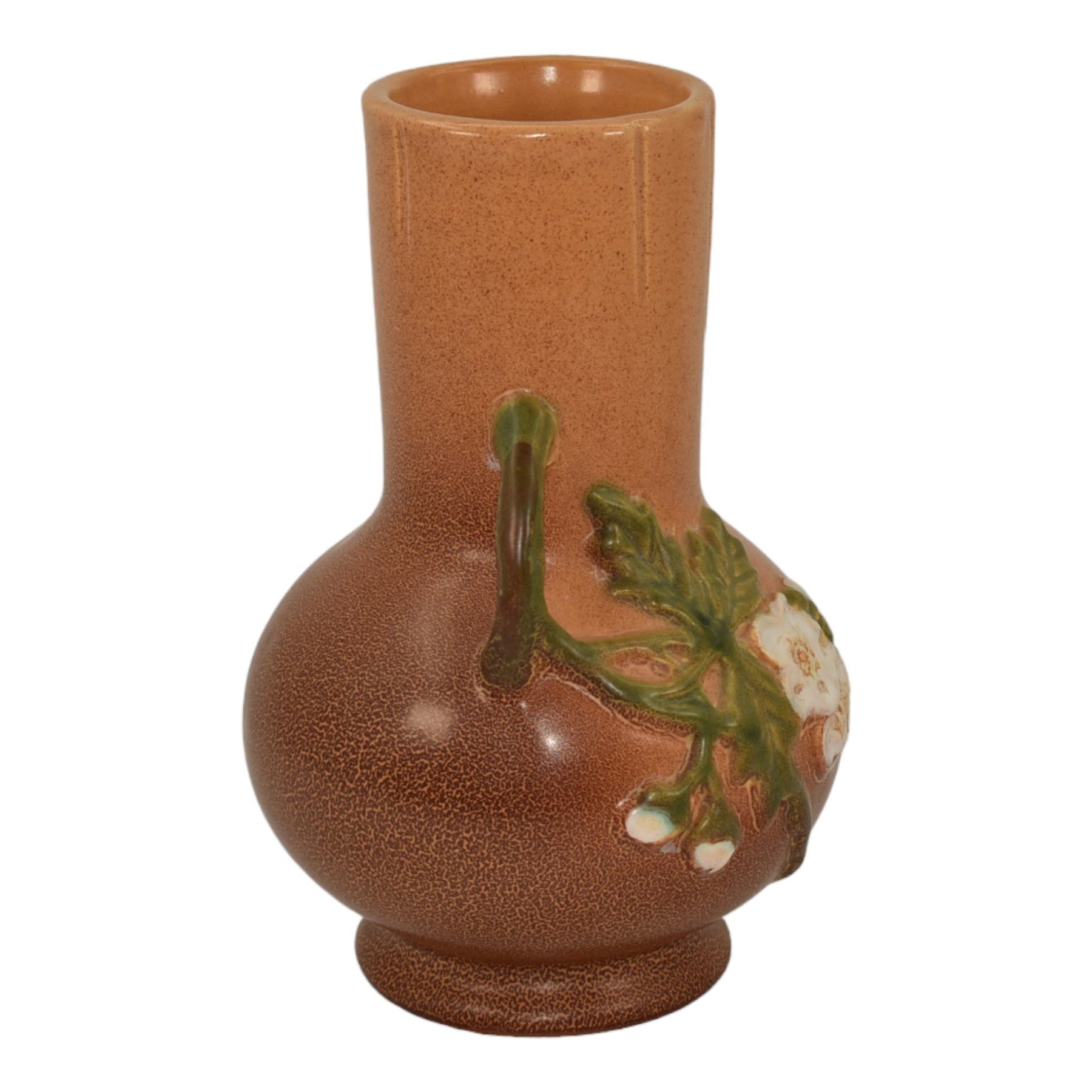 Weller Gloria 1930s Vintage Art Deco Pottery Brown Handled Ceramic