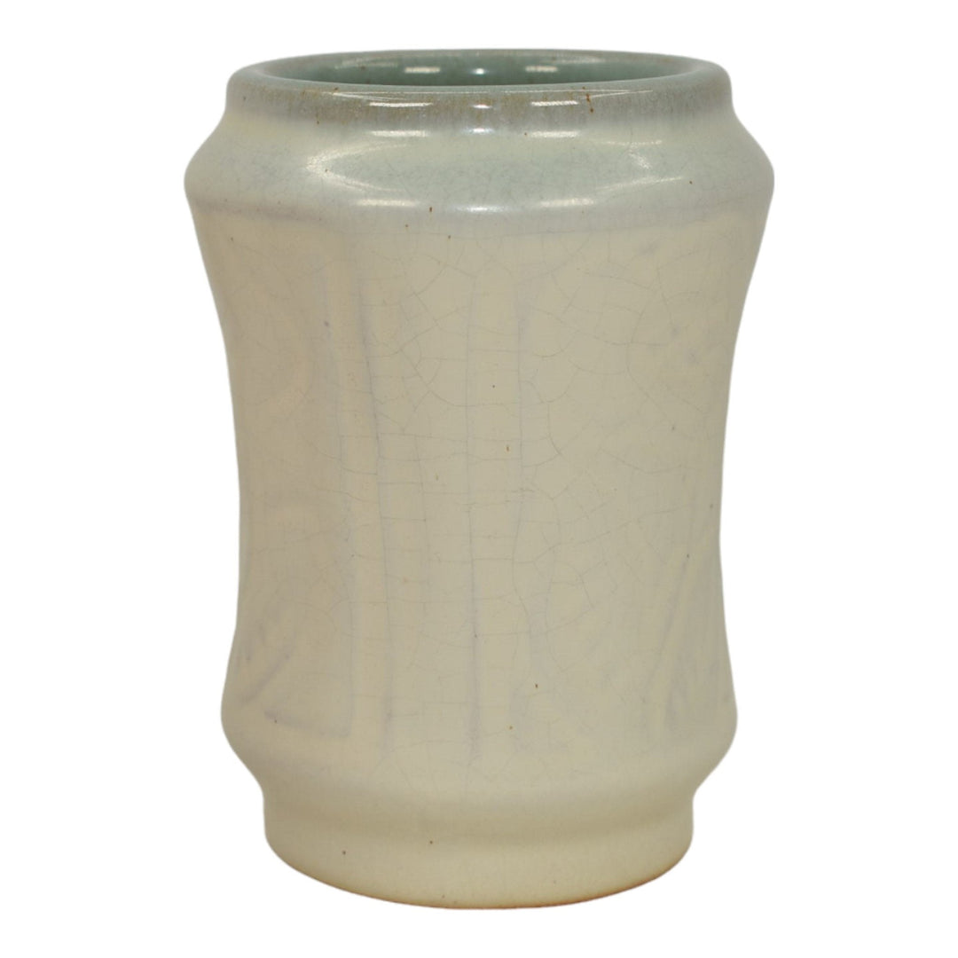 North Dakota School of Mines UND Vintage Art Pottery White Floral Ceramic Vase - Just Art Pottery