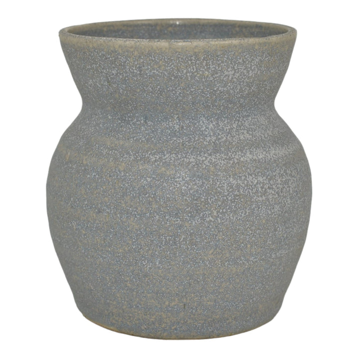 Pigeon Forge Tennessee 1979 Modern Deco Hand Made Pottery Blue Ceramic Vase