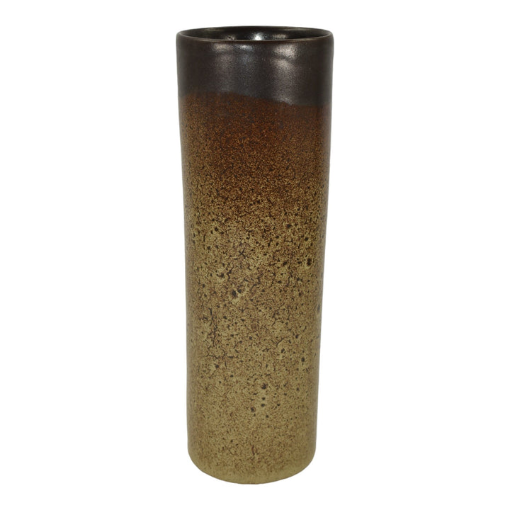 Pigeon Forge Tennessee Mid Century Modern Pottery Brown Ceramic Vase Ferguson - Just Art Pottery