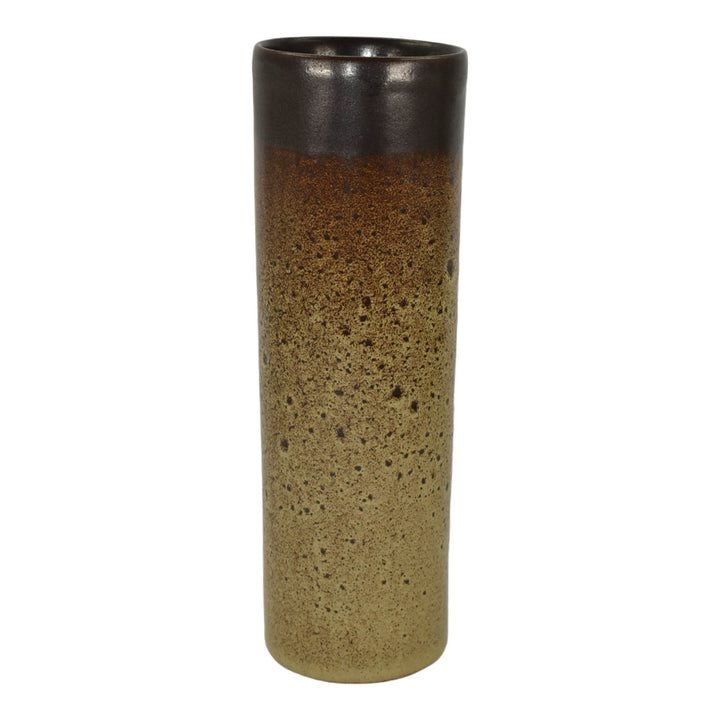 Pigeon Forge Tennessee Mid Century Modern Pottery Brown Ceramic Vase Ferguson - Just Art Pottery