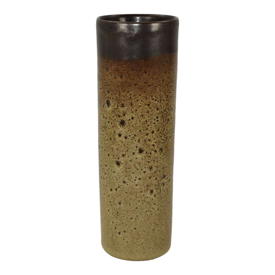 Pigeon Forge Tennessee Mid Century Modern Pottery Brown Ceramic Vase Ferguson - Just Art Pottery