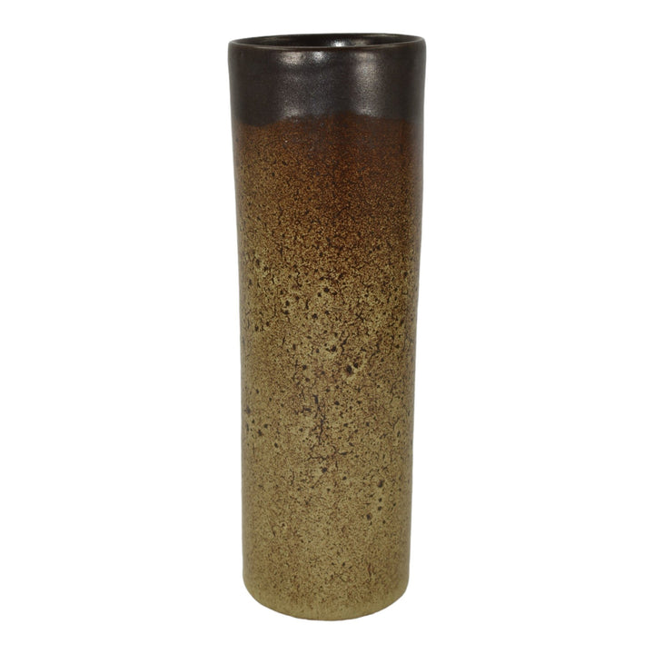 Pigeon Forge Tennessee Mid Century Modern Pottery Brown Ceramic Vase Ferguson - Just Art Pottery