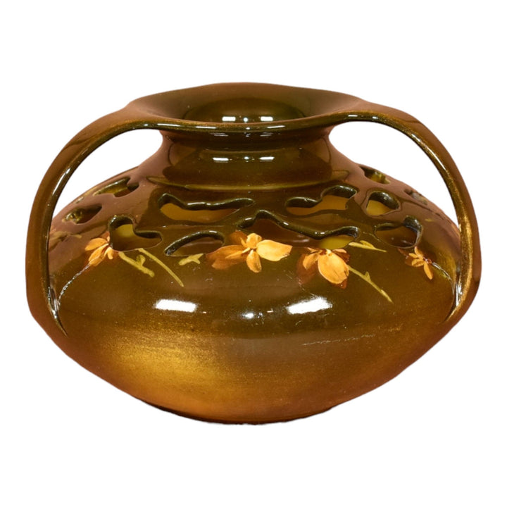 Rookwood 1894 Vintage Standard Glaze Pottery Reticulated Ceramic Vase ...