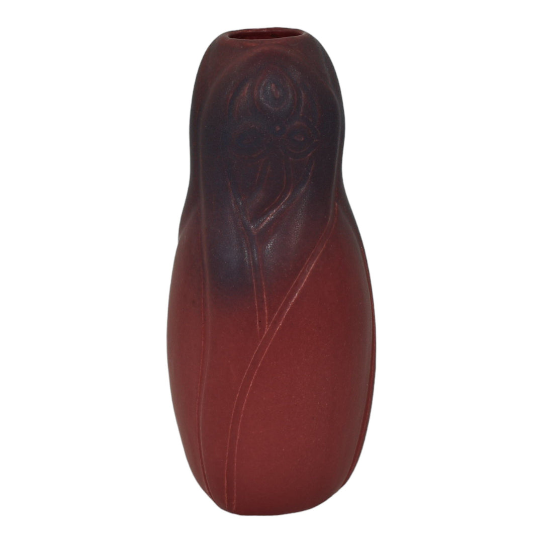 Van Briggle USA 1922-26 Vintage Art Pottery Mulberry Spiderwort Ceramic Vase 841 - Just Art Pottery