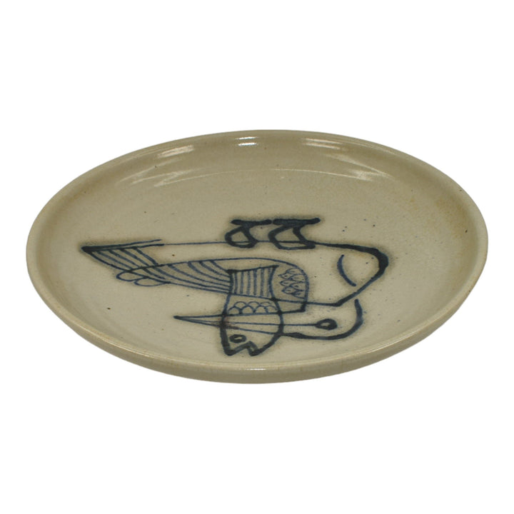 Pigeon Forge Tennessee 1982 Bird Eating Fish Wall Art Ceramic Plate Ferguson - Just Art Pottery