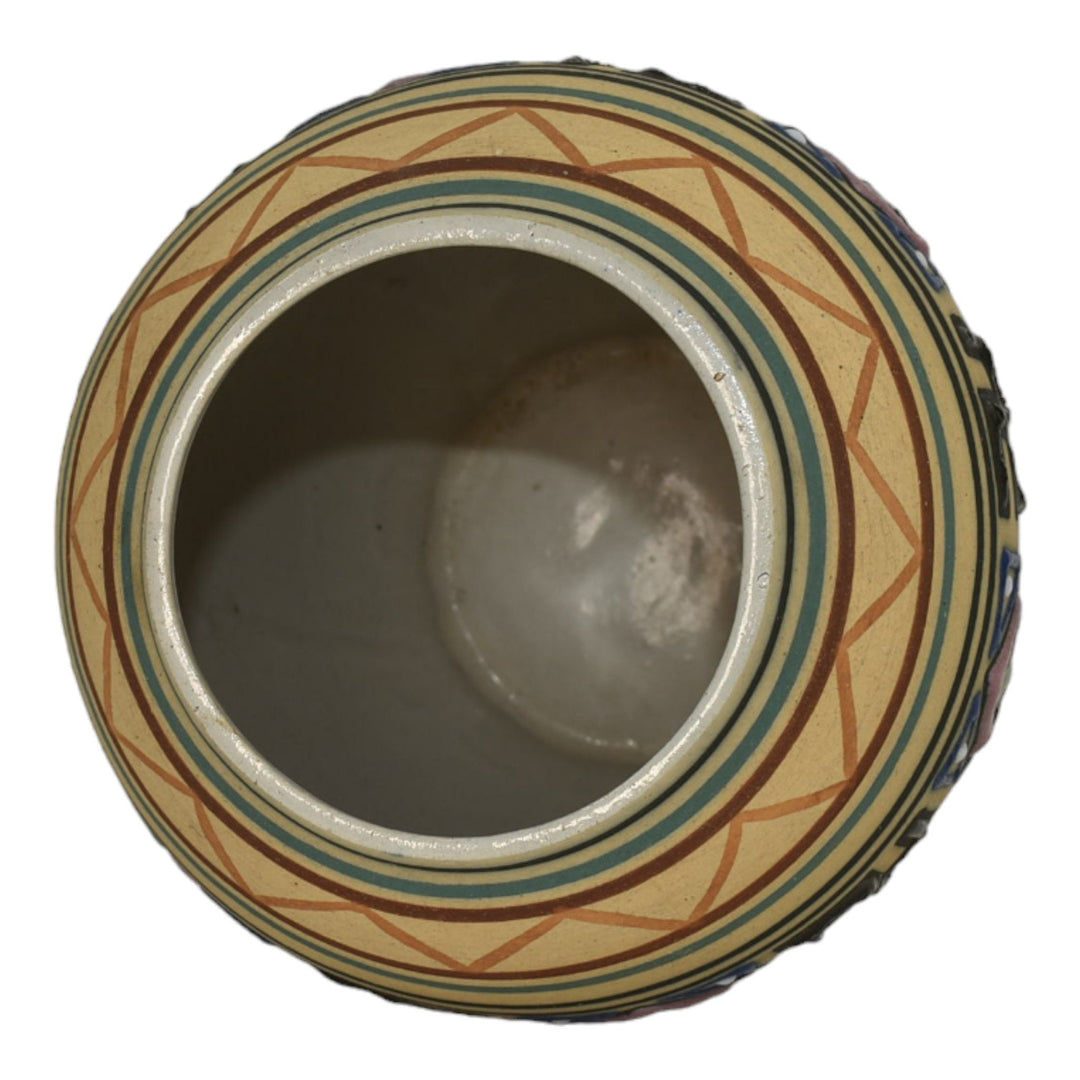 Brush McCoy Zuniart 1924 Art Pottery Native American Design Ceramic Vase 050 - Just Art Pottery