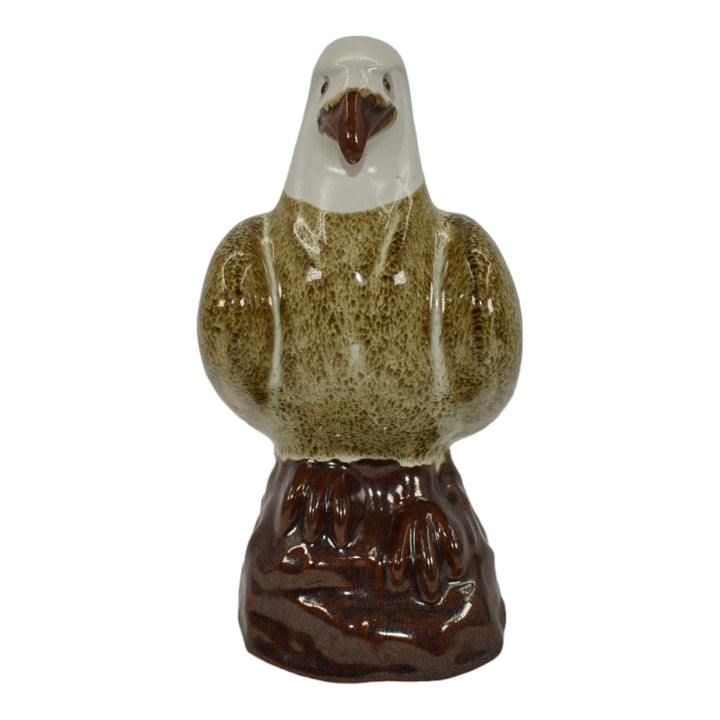 Pigeon Forge Tennessee Art Pottery Mottled Brown Eagle Figurine Statue Ferguson