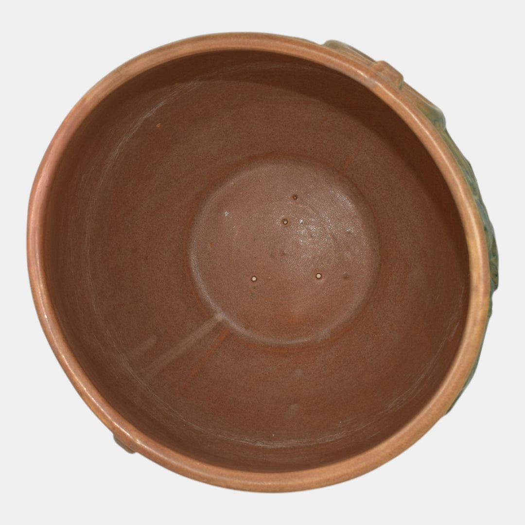 McCoy 1930s Vintage Art Pottery Leaves Berries Large Jardiniere