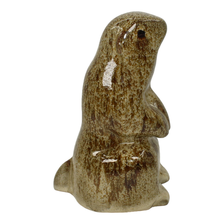 Pigeon Forge Tennessee Art Pottery Brown Prairie Dog Ceramic Figurine Ferguson