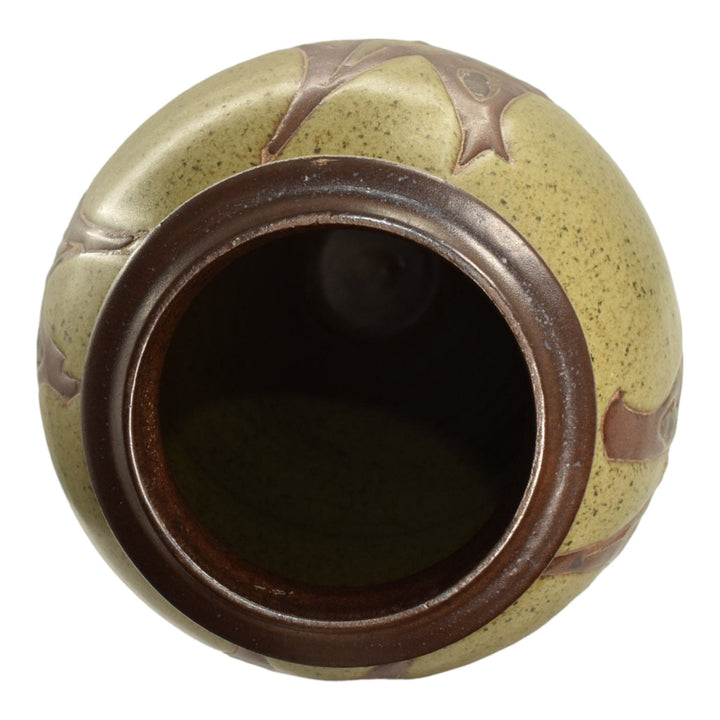 Kurt Wild Studio Art Pottery Hand Made Boxer Dog Green Ceramic Floor Vase - Just Art Pottery