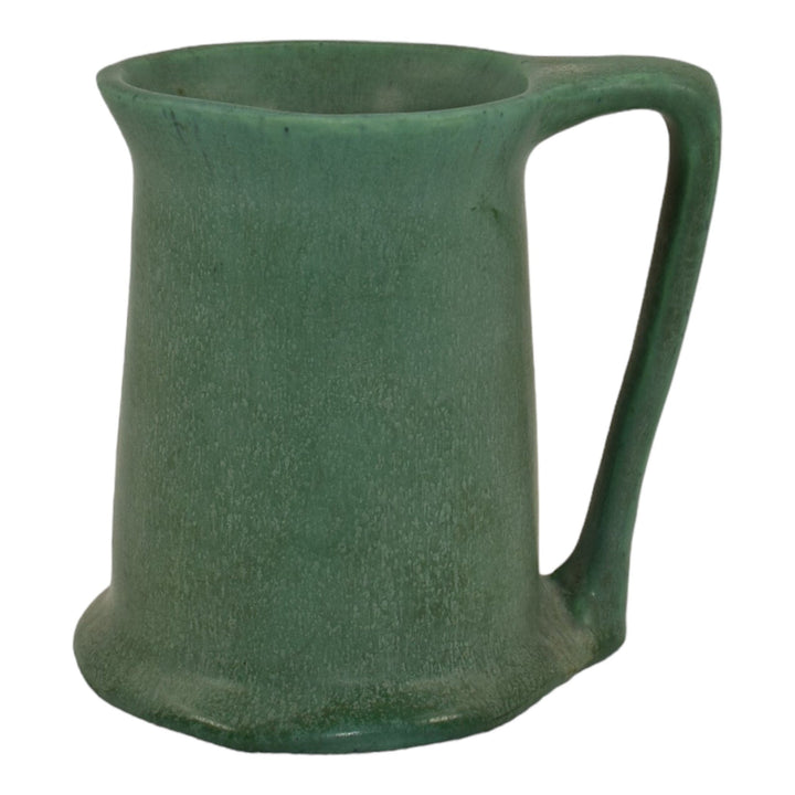 Jervis Early 1900s Vintage Art Pottery Matte Green Ceramic Mug