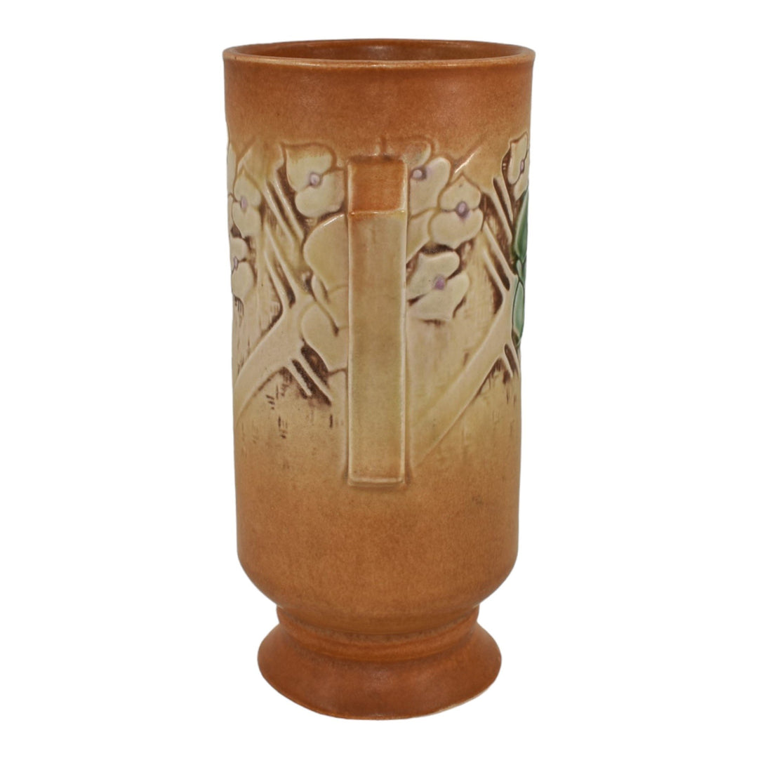 Roseville Clemana Brown 1936 Vintage Art Deco Pottery Ceramic Vase 755-9 - Just Art Pottery