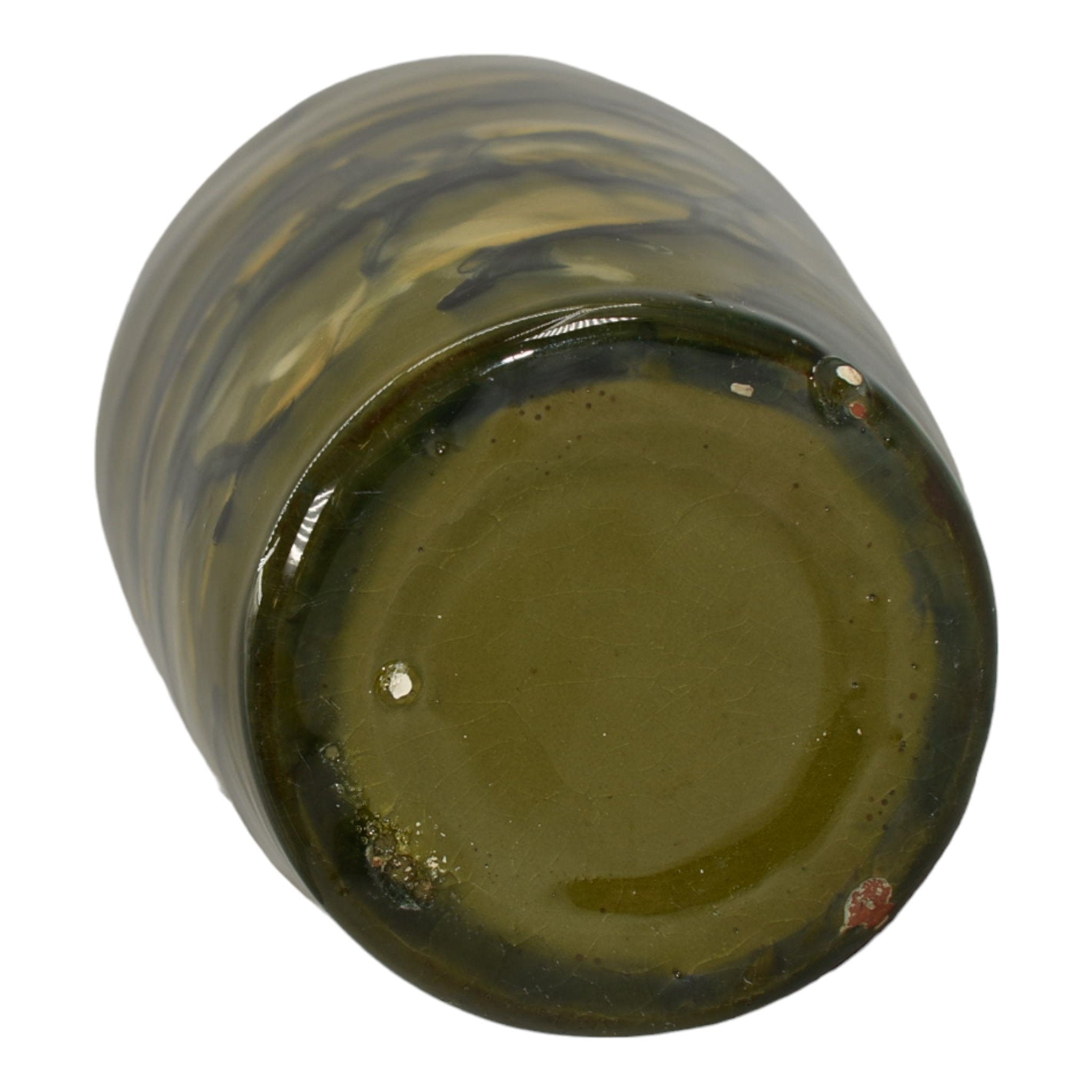 Peters and Reed Marbelized 1920s Art Pottery Green Blue Yellow Ceramic ...