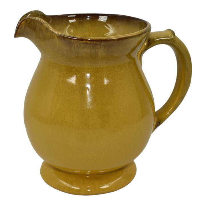 Nicodemus Vintage Mid Century Modern Art Pottery Yellow Ceramic Pitcher 84 - Just Art Pottery