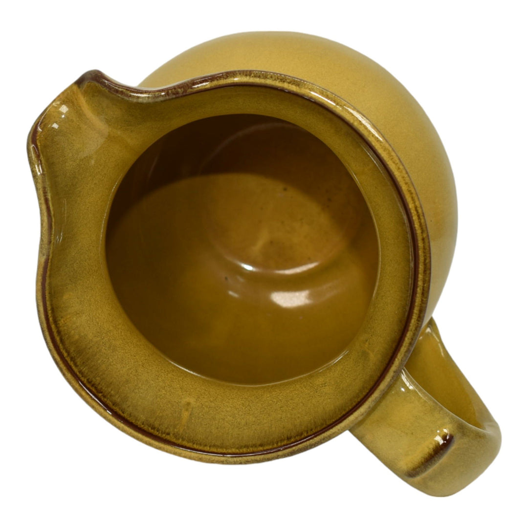Nicodemus Vintage Mid Century Modern Art Pottery Yellow Ceramic Pitcher 84 - Just Art Pottery