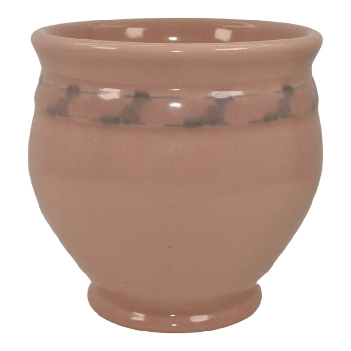 Rookwood 1915 Vintage Arts And Crafts Pottery Pink Ceramic Flower Vase 2195 Sax - Just Art Pottery