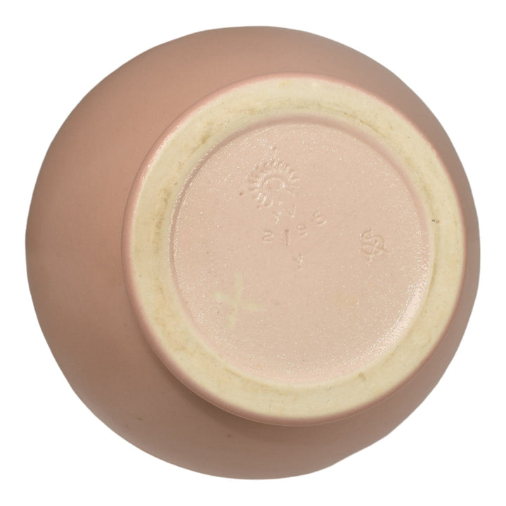 Rookwood 1915 Vintage Arts And Crafts Pottery Pink Ceramic Flower Vase 2195 Sax - Just Art Pottery