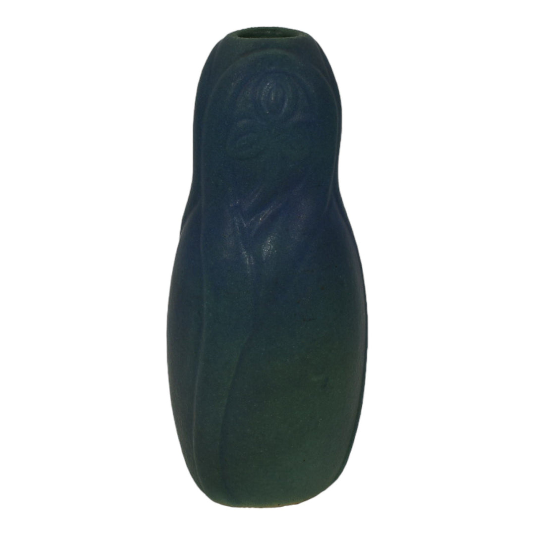 Van Briggle USA 1922-26 Vintage Art Pottery Blue Spiderwort Ceramic Vase 841 - Just Art Pottery