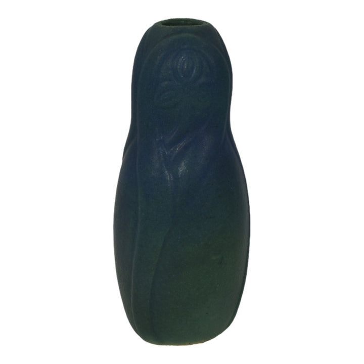 Van Briggle USA 1922-26 Vintage Art Pottery Blue Spiderwort Ceramic Vase 841 - Just Art Pottery