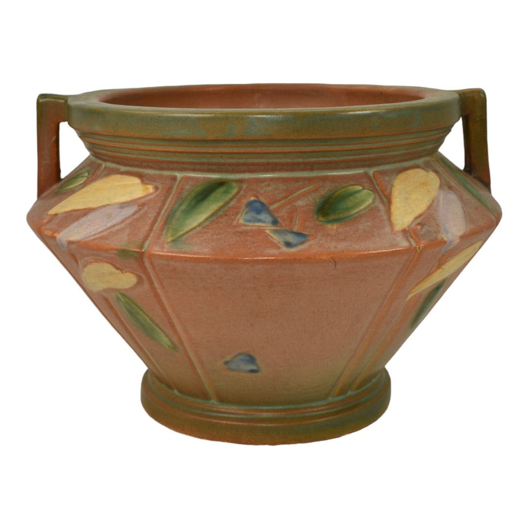 Roseville Futura Tan 1928 Vintage Art Deco Pottery Jardiniere Planter 616-6