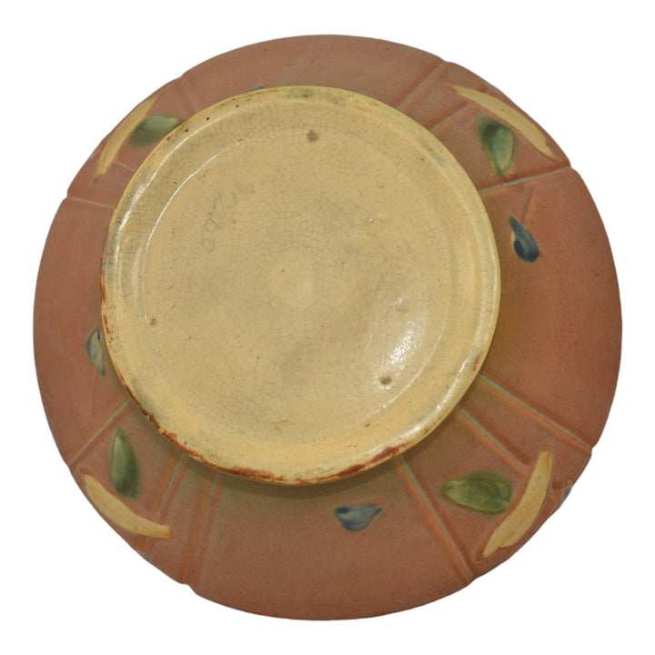 Roseville Futura Tan 1928 Vintage Art Deco Pottery Jardiniere Planter 616-6