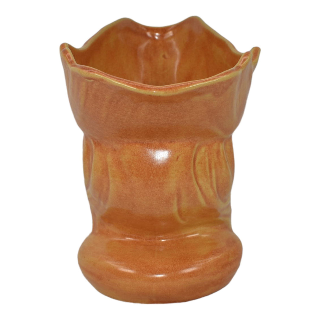 Roseville Capri Orange 1954 Mid Century Modern Pottery Ceramic Vase 580-6 - Just Art Pottery