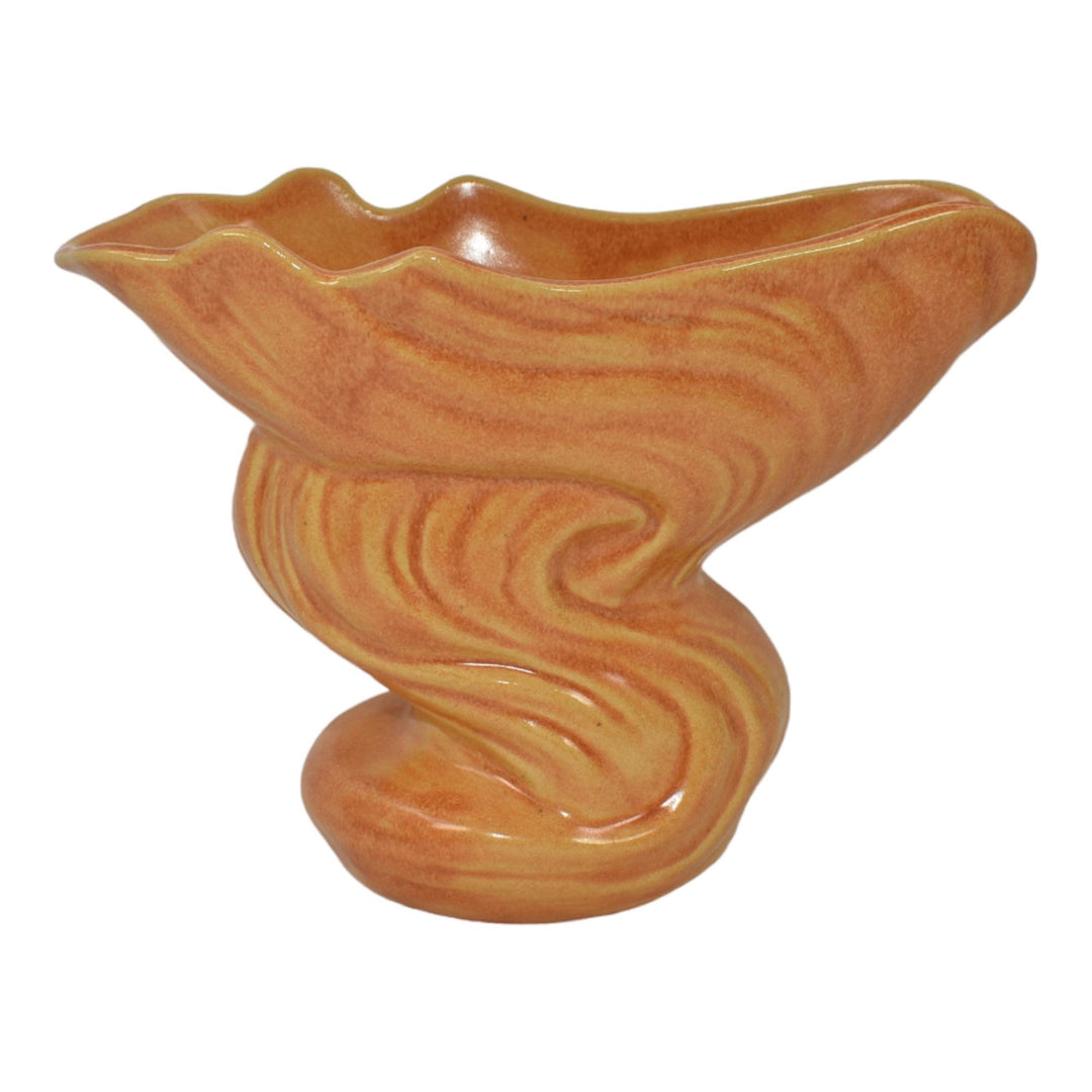 Roseville Capri Orange 1954 Mid Century Modern Pottery Ceramic Vase 580-6 - Just Art Pottery
