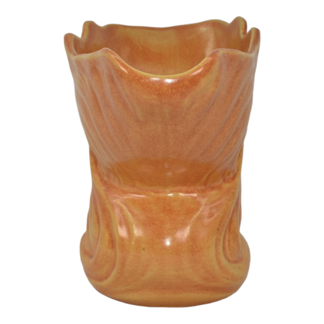 Roseville Capri Orange 1954 Mid Century Modern Pottery Ceramic Vase 580-6 - Just Art Pottery