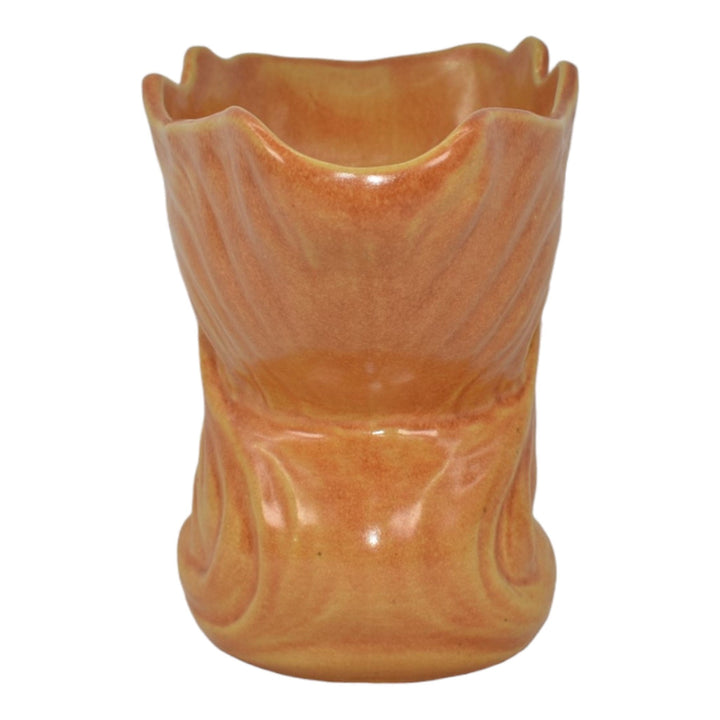 Roseville Capri Orange 1954 Mid Century Modern Pottery Ceramic Vase 580-6
