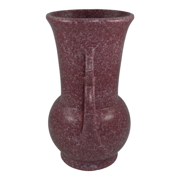 Robinson Ransbottom Ohio 1940s Vintage Art Pottery Mottled Red Ceramic Vase 181 - Just Art Pottery