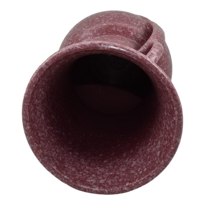 Robinson Ransbottom Ohio 1940s Vintage Art Pottery Mottled Red Ceramic Vase 181 - Just Art Pottery