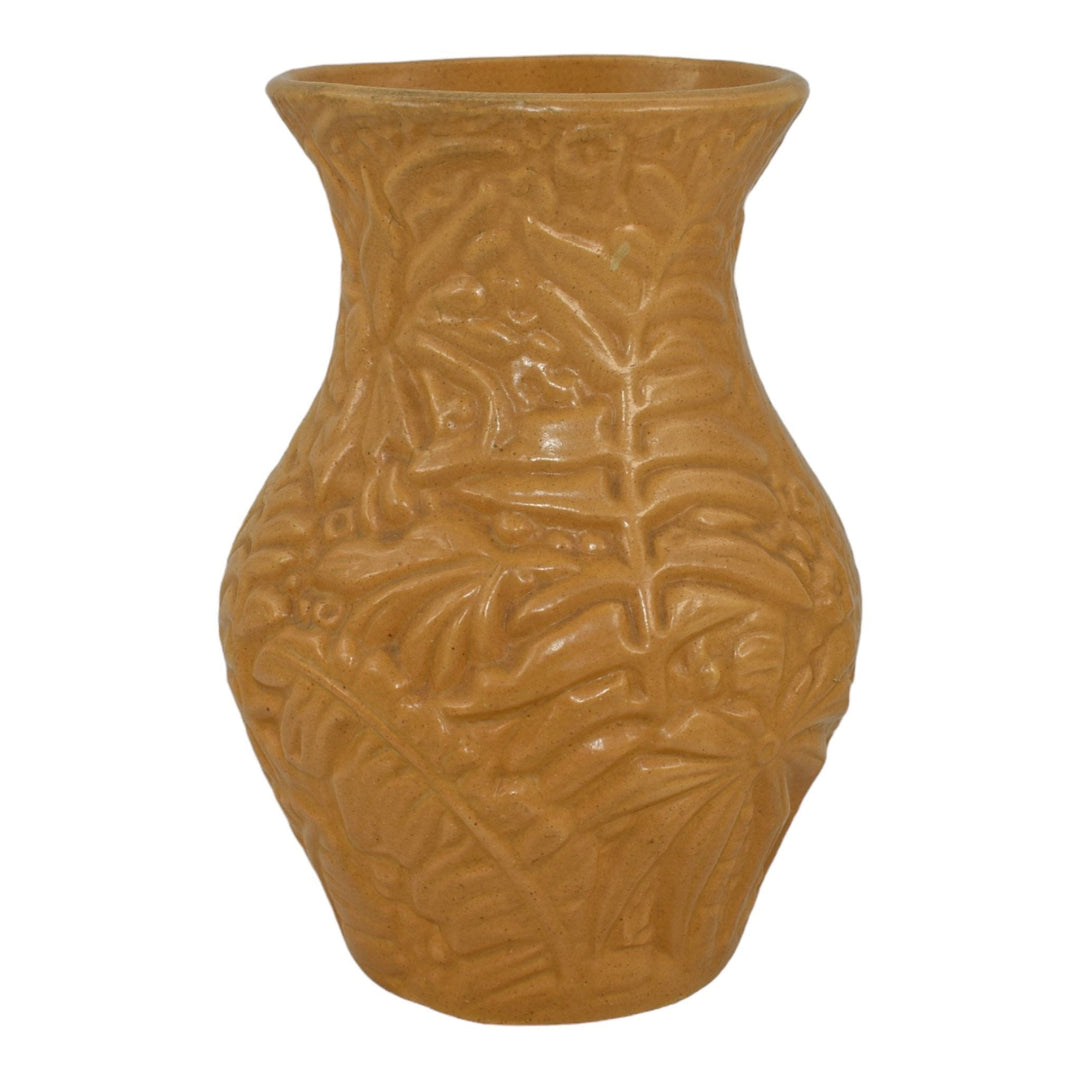 Weller Marvo 1920s Vintage Art Pottery Yellow Glaze Variant Ceramic Vase