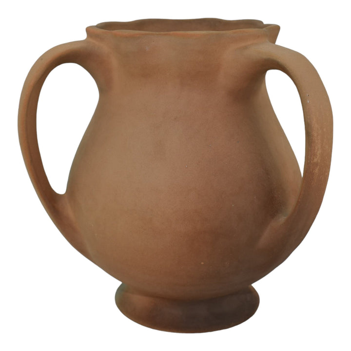 Owens Matte Utopian c1902 Vintage Art Pottery Pastel Floral Ceramic Vase 826 - Just Art Pottery
