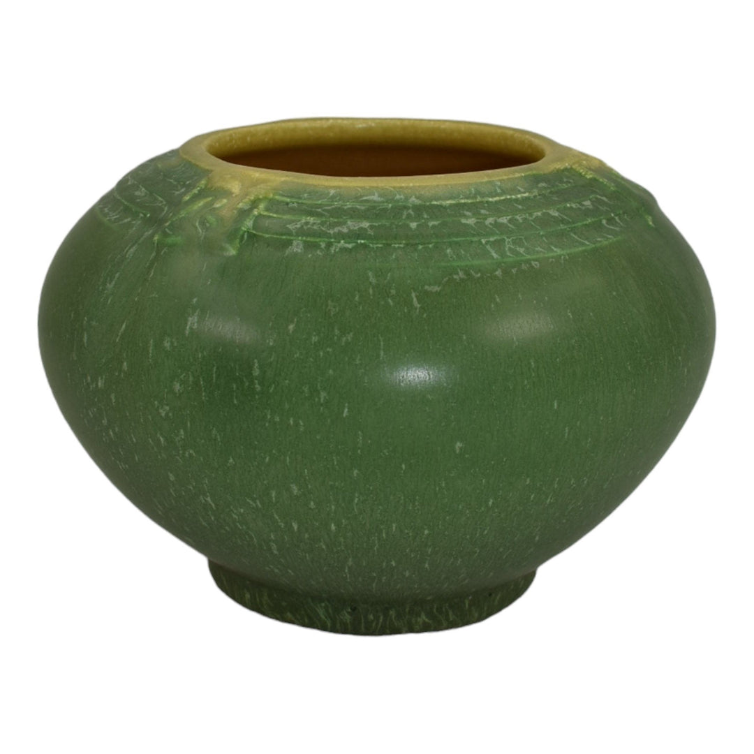 Ephraim Faience 2008 Hand Made Pottery Green Experimental Ceramic Vase