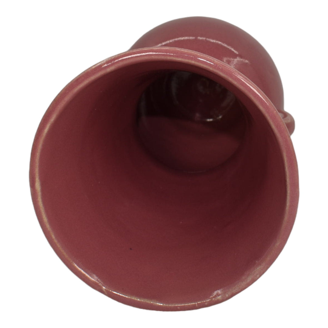 Brush McCoy 1930s Vintage Art Deco Pottery Pink Ceramic Vase 527 - Just Art Pottery