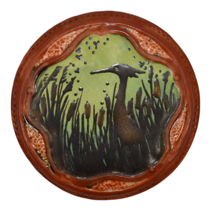 Calmwater Designs Stephanie Young Studio Art Pottery Ceramic Marsh Paperweight