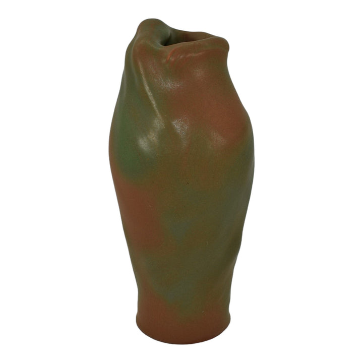 Van Briggle 1920s Vintage Art Nouveau Pottery Green Lorelei Figural Ceramic Vase