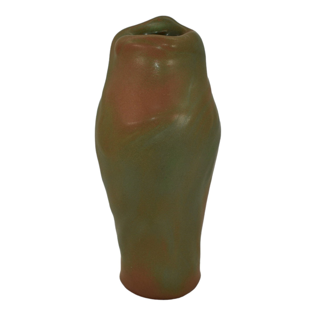 Van Briggle 1920s Vintage Art Nouveau Pottery Green Lorelei Figural Ceramic Vase