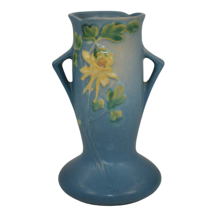 Roseville Columbine Blue 1941 Mid Century Modern Art Pottery Ceramic Vase 13-6