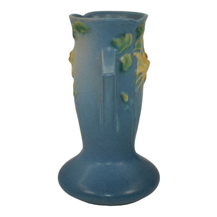 Roseville Columbine Blue 1941 Mid Century Modern Art Pottery Ceramic Vase 13-6