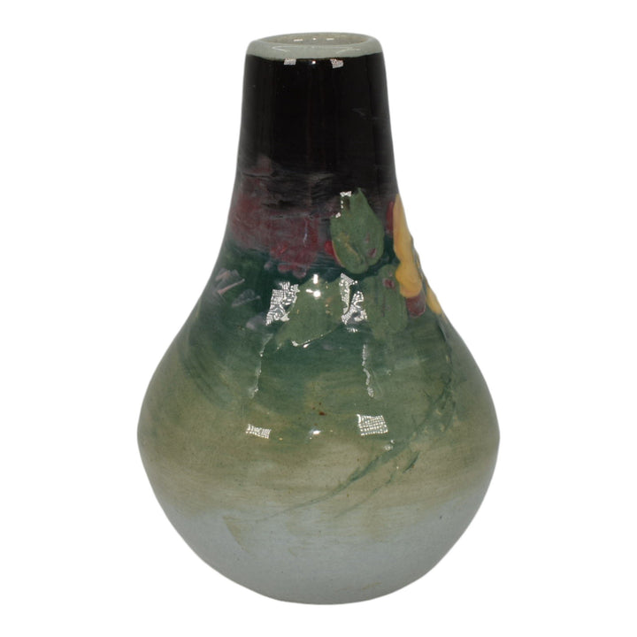 Weller Eocean Late Line Vintage Art Pottery Floral Gray Ceramic Vase - Just Art Pottery