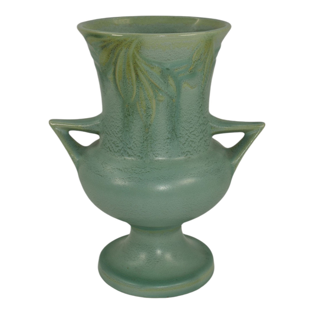 Roseville Velmoss Green 1935 Vintage Art Deco Pottery Ceramic Vase 717-8