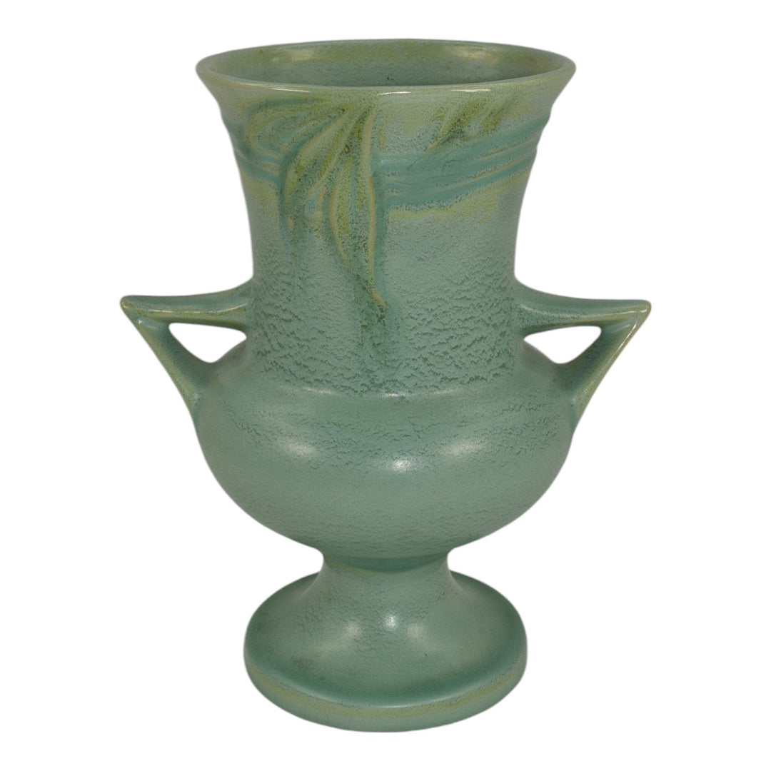 Roseville Velmoss Green 1935 Vintage Art Deco Pottery Ceramic Vase 717-8
