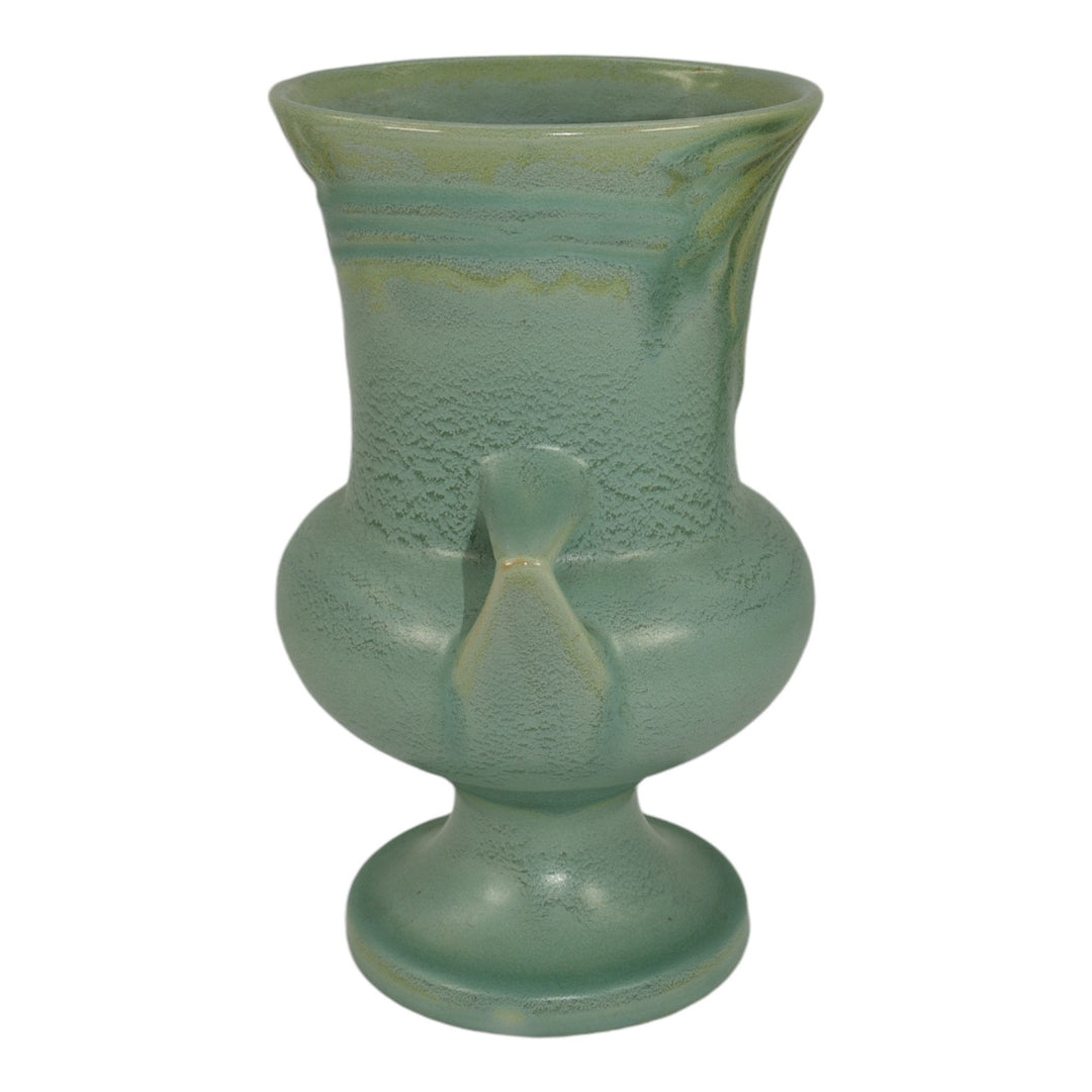 Roseville Velmoss Green 1935 Vintage Art Deco Pottery Ceramic Vase 717-8